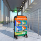 Braniff Ultra Space Jet Luggage Suitcase Boeing 720 Two Tone Super Jets