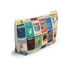 Braniff Inflight Accessory Toiletry Makeup Travel Pouch with T-bottom Vintage Travel Poster Collage South America