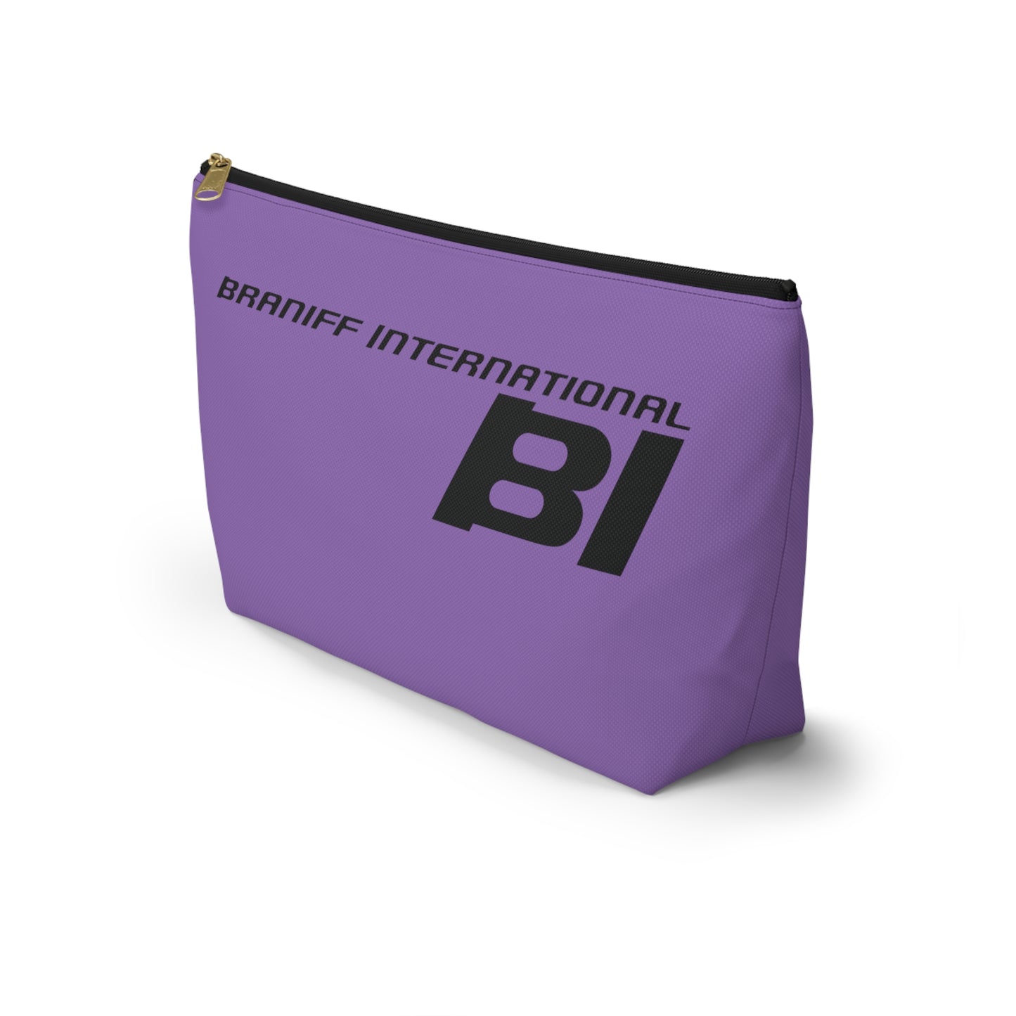 Braniff End of the Plain Bag Accessory Toiletry Makeup Travel Pouch Luggage with T-bottom Periwinkle Blue