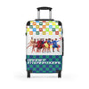 Braniff Luggage Suitcase EOTPP End of the Plain Plane Air Strip Alexander Girard Check and BI Squares Logo 1966
