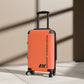 Braniff Ultra Space Jet Luggage Suitcase Braniff Alexander Girard Design End of the Plain Plane 1965 1967 Orange