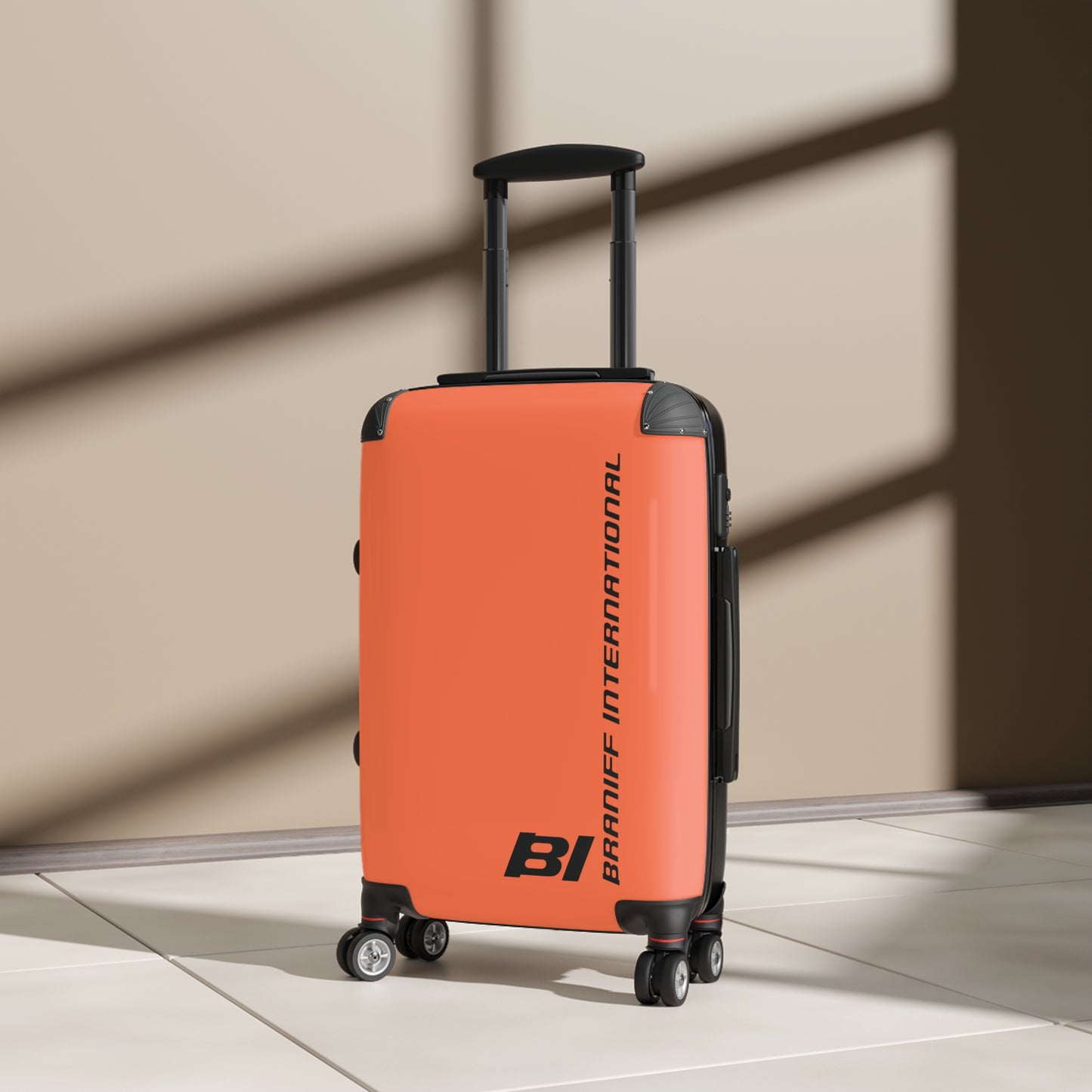 Braniff Ultra Space Jet Luggage Suitcase Braniff Alexander Girard Design End of the Plain Plane 1965 1967 Orange