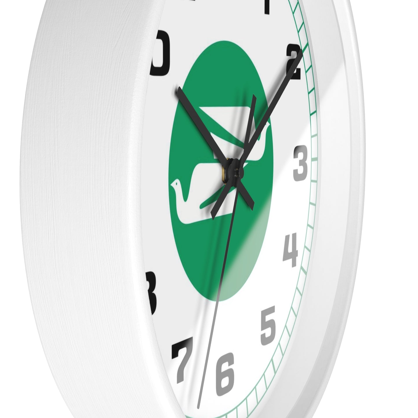 Wall Clock Braniff Boeing 727 Bulkhead with Bluebird of Happiness Green