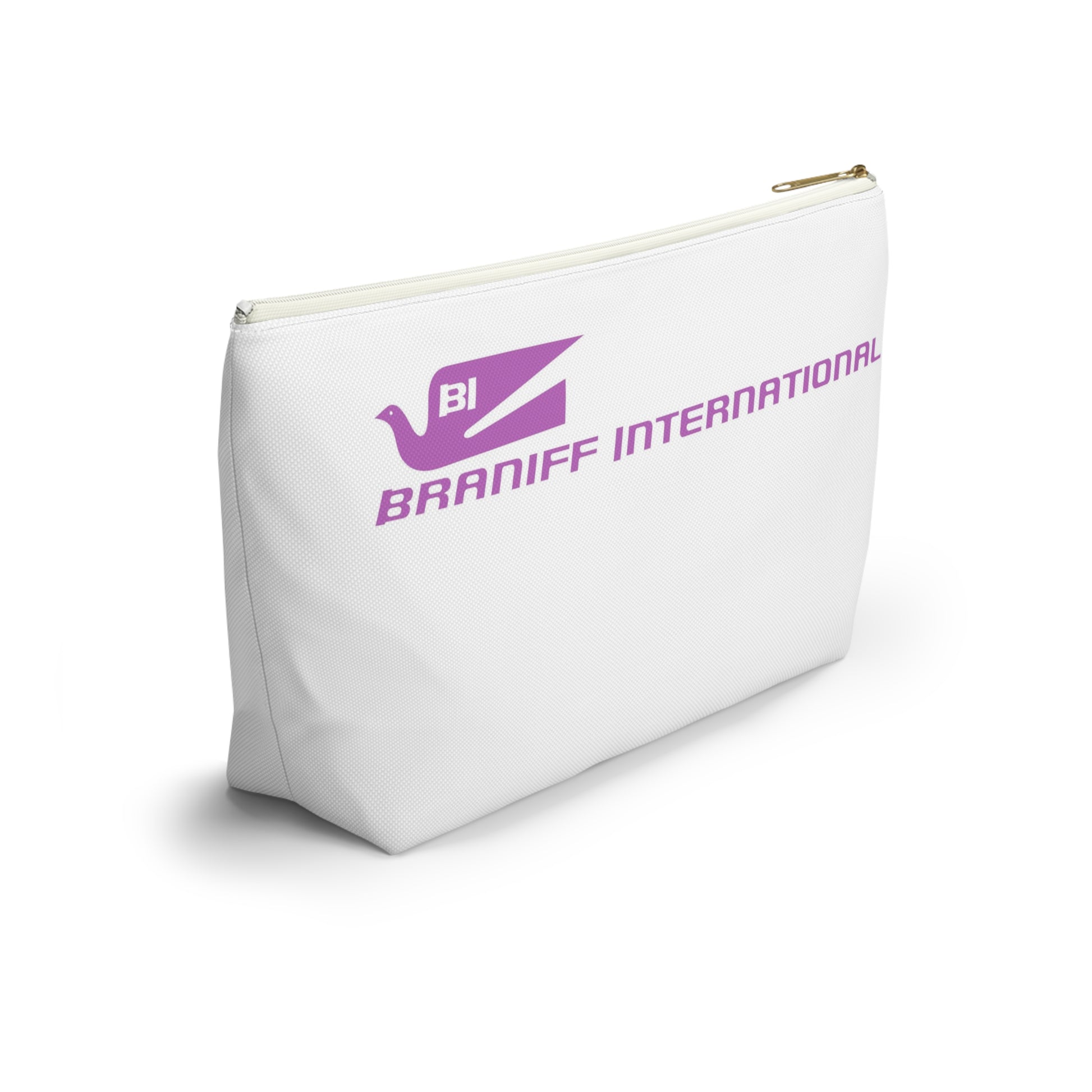 Braniff Inflight Accessory Toiletry Makeup Travel Pouch - Bluebird Inflight Luxury Bag - Braniff Boutique