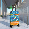 Braniff Luggage Suitcase EOTPP End of the Plain Plane Boeing 707 Fleet Jet Multi Color