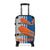 Braniff Ultra Space Jet Luggage Suitcase Boeing 747 Ultra Space Jumbo Jets in Flight Big Orange