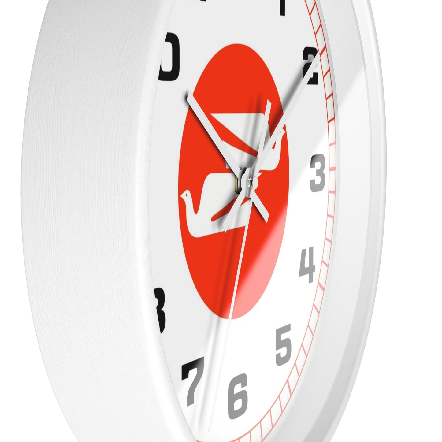 Wall Clock Braniff Boeing 727 Bulkhead with Bluebird of Happiness Red