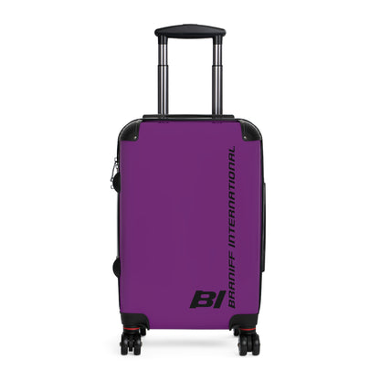 Braniff Ultra Space Jet Luggage Suitcase Braniff Alexander Girard Design End of the Plain Plane 1965 1967 Purple