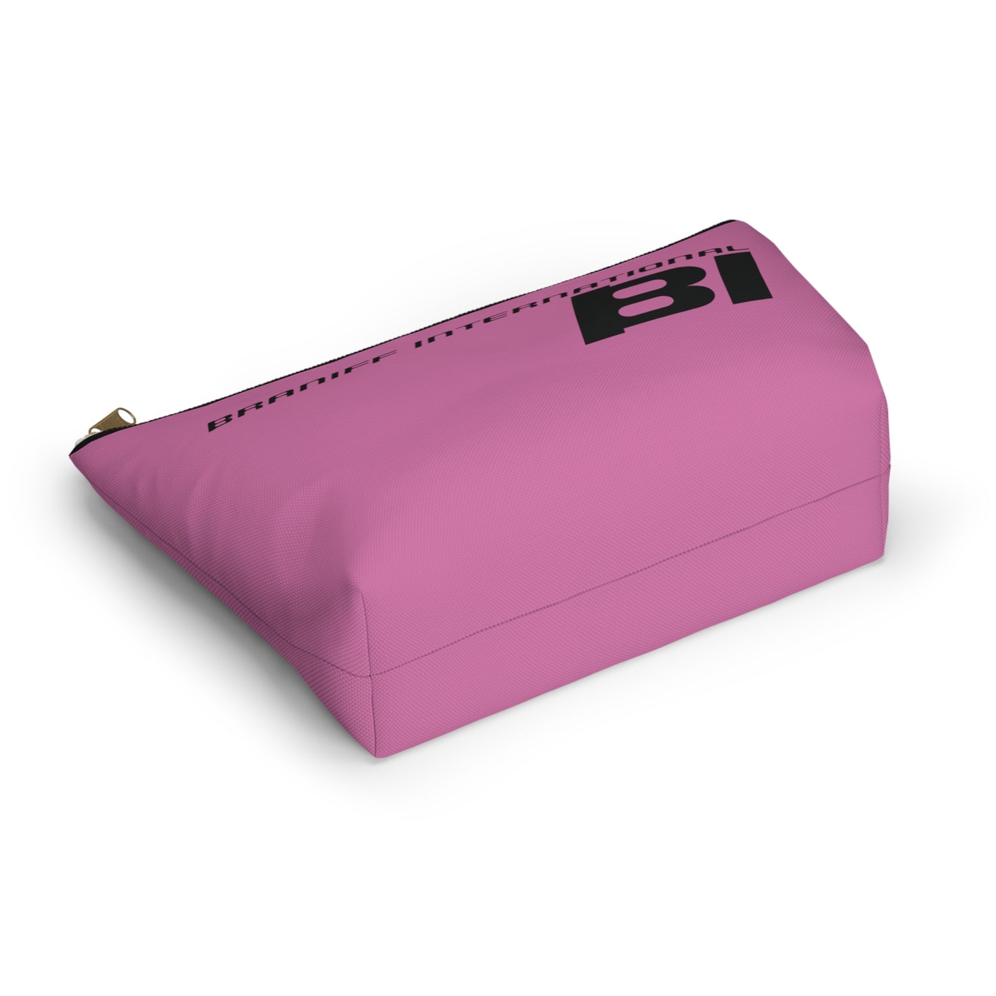 Braniff End of the Plain Bag Accessory Toiletry Makeup Travel Pouch Luggage with T-bottom Pink