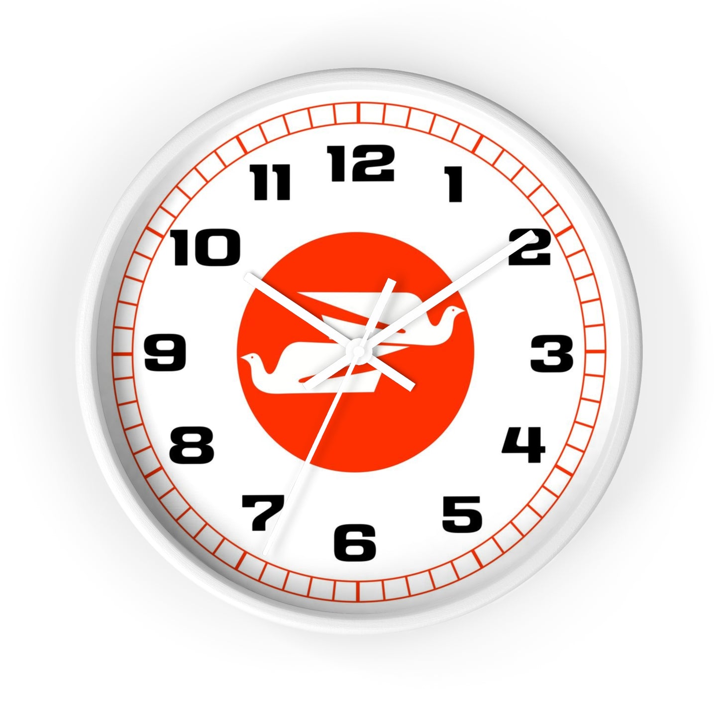 Wall Clock Braniff Boeing 727 Bulkhead with Bluebird of Happiness Red