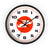 Wall Clock Braniff Boeing 727 Bulkhead with Bluebird of Happiness Red