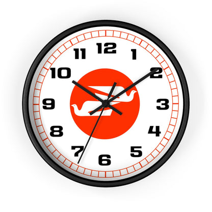 Wall Clock Braniff Boeing 727 Bulkhead with Bluebird of Happiness Red