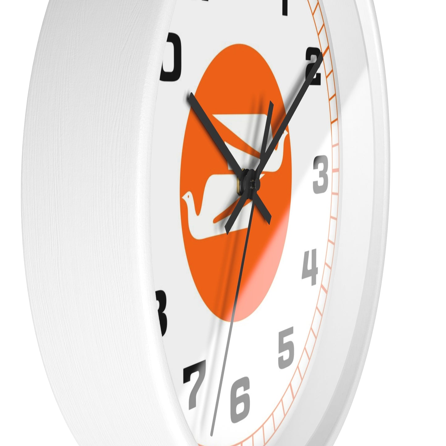 Wall Clock Braniff Boeing 727 Bulkhead with Bluebird of Happiness Orange