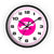 Wall Clock Braniff Boeing 727 Bulkhead with Bluebird of Happiness Pink