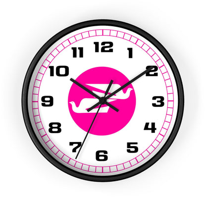 Wall Clock Braniff Boeing 727 Bulkhead with Bluebird of Happiness Pink
