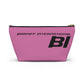 Braniff End of the Plain Bag Accessory Toiletry Makeup Travel Pouch Luggage with T-bottom Pink