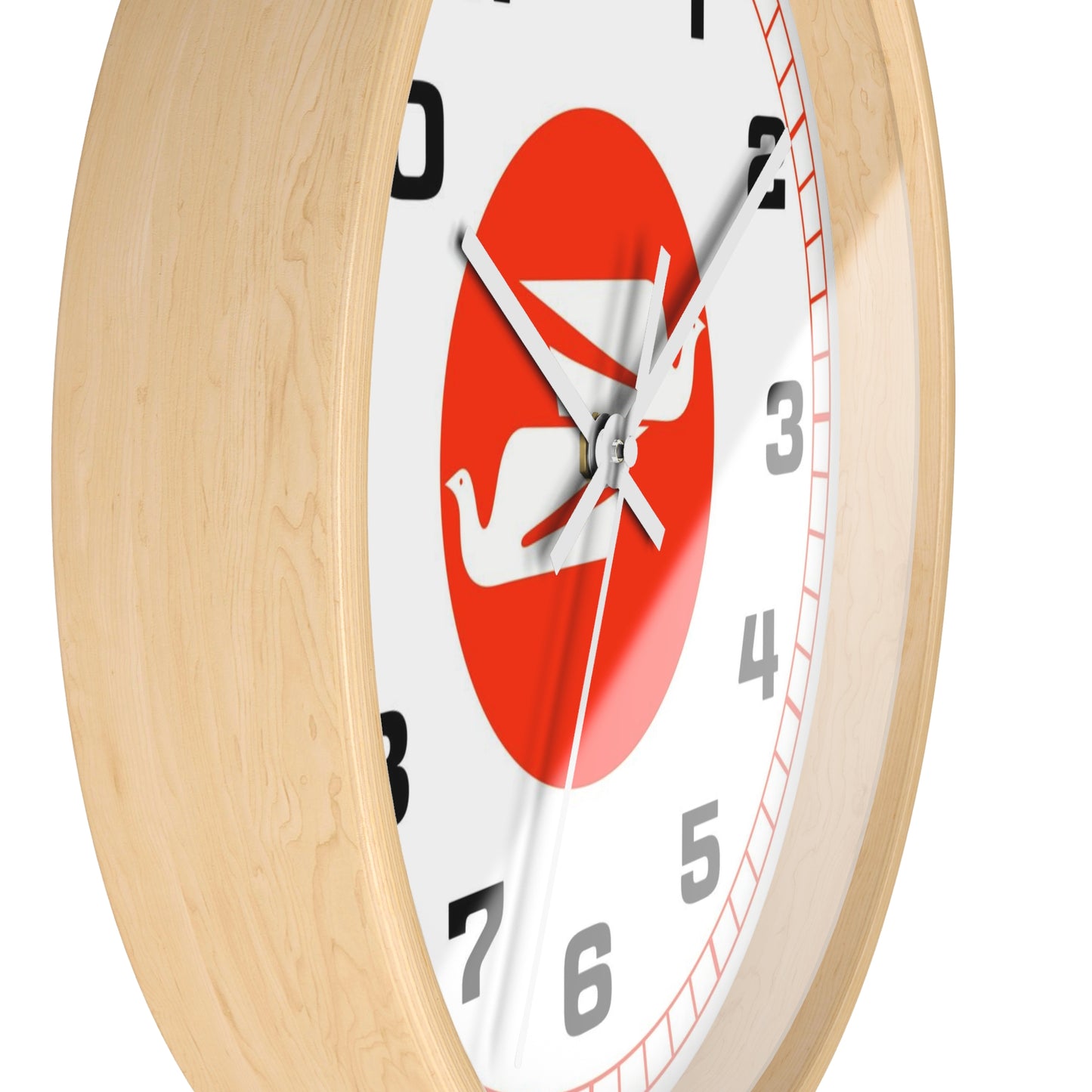 Wall Clock Braniff Boeing 727 Bulkhead with Bluebird of Happiness Red
