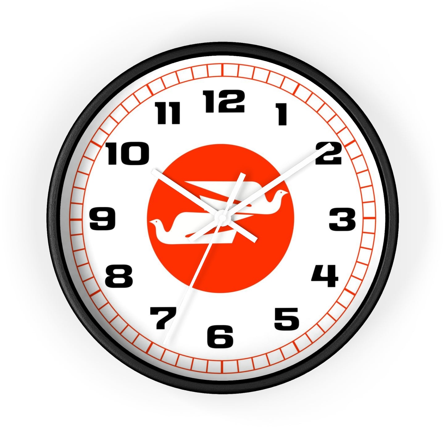Wall Clock Braniff Boeing 727 Bulkhead with Bluebird of Happiness Red