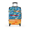 Braniff Luggage Suitcase EOTPP End of the Plain Plane Boeing 707 Fleet Jet Multi Color