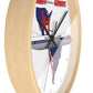Wall Clock Braniff Lockheed L-188 Electra Jet with Route Map