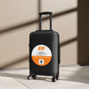 Braniff Luggage Suitcase EOTPP End of the Plain Plane Boeing 727 Circle Logo 1965 Orange