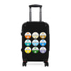Braniff Luggage Suitcase EOTPP End of the Plain Plane BAC One-11 Circle Logos 1965 Multi Color
