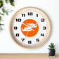 Wall Clock Braniff Boeing 727 Bulkhead with Bluebird of Happiness Orange