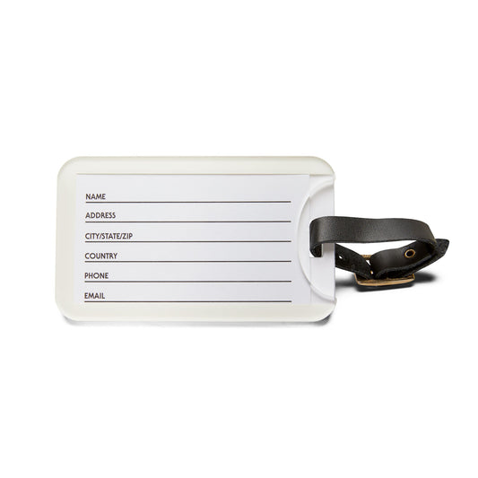 Luggage Tag Personalized Braniff EOTPP End of the Plain Plane Boeing 707 Super Jet with BI Wolf Gordon Logo 1966