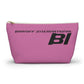 Braniff End of the Plain Bag Accessory Toiletry Makeup Travel Pouch Luggage with T-bottom Pink