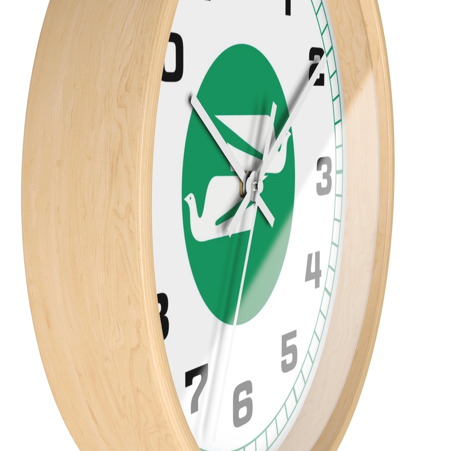 Wall Clock Braniff Boeing 727 Bulkhead with Bluebird of Happiness Green