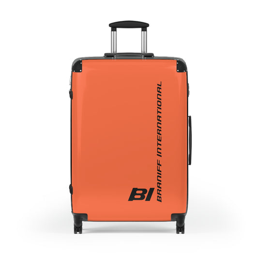 Braniff Ultra Space Jet Luggage Suitcase Braniff Alexander Girard Design End of the Plain Plane 1965 1967 Orange