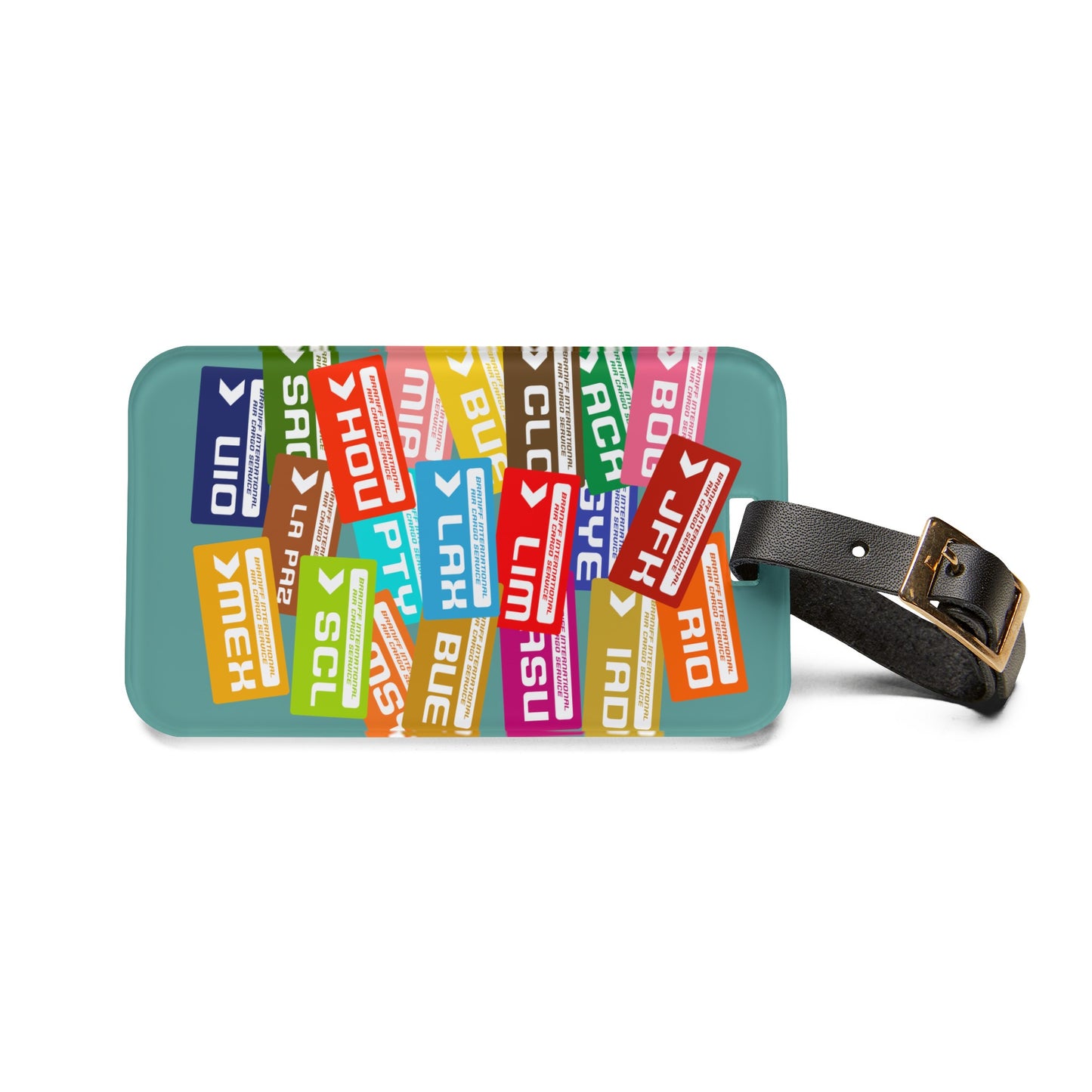 Luggage Tag Personalized End of the Plain Plane Air Cargo Tag South America Domestic US 1965