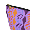 Braniff Inflight Accessory Toiletry Makeup Travel Pouch with T-bottom Wolf Gordon Design with  BI Logo