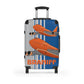 Braniff Ultra Space Jet Luggage Suitcase Boeing 747 Ultra Space Jumbo Jets in Flight Big Orange
