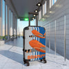 Braniff Ultra Space Jet Luggage Suitcase Boeing 747 Ultra Space Jumbo Jets in Flight Big Orange