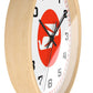 Wall Clock Braniff Boeing 727 Bulkhead with Bluebird of Happiness Red