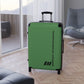 Braniff Ultra Space Jet Luggage Suitcase Braniff Alexander Girard Design End of the Plain Plane 1965 1967 Panagra Green