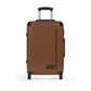 Braniff Ultra Space Jet Luggage Suitcase Braniff Alexander Girard Design End of the Plain Plane 1965 1967 Brown