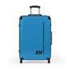 Braniff Ultra Space Jet Luggage Suitcase Braniff Alexander Girard Design End of the Plain Plane 1965 1967 New Medium Blue