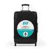 Braniff Luggage Suitcase EOTPP End of the Plain Plane Boeing 727 Circle Logo 1965 Turquoise
