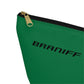 Braniff End of the Plain Bag Accessory Toiletry Makeup Travel Pouch Luggage with T-bottom Panagra Green