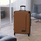 Braniff Ultra Space Jet Luggage Suitcase Braniff Alexander Girard Design End of the Plain Plane 1965 1967 Brown