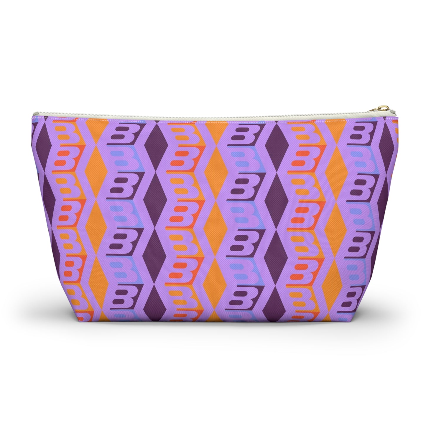 Braniff Inflight Accessory Toiletry Makeup Travel Pouch with T-bottom Wolf Gordon Design with  BI Logo