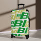 Braniff Ultra Space Jet Luggage Suitcase BI Logo Multi Two Tone 1971