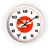 Wall Clock Braniff Boeing 727 Bulkhead with Bluebird of Happiness Red