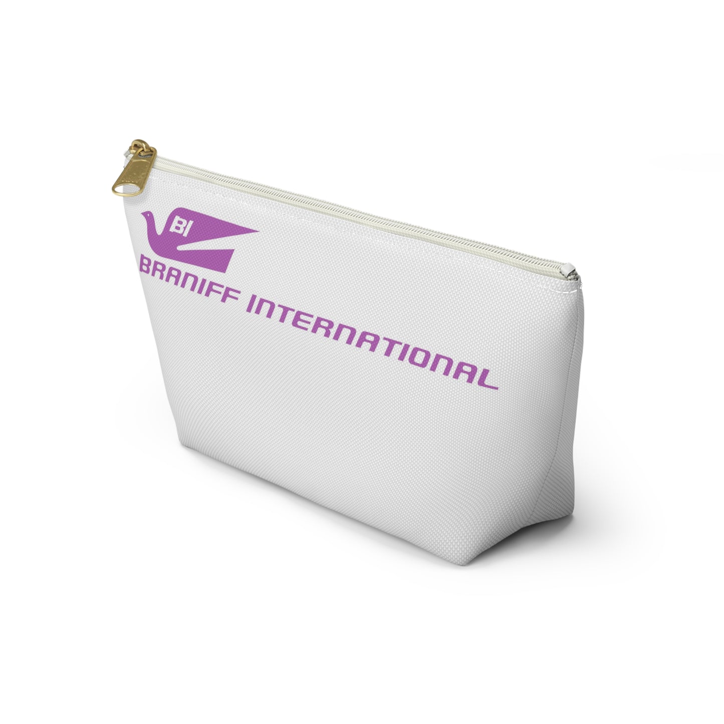 Braniff Inflight Accessory Toiletry Makeup Travel Pouch - Bluebird Inflight Luxury Bag - Braniff Boutique