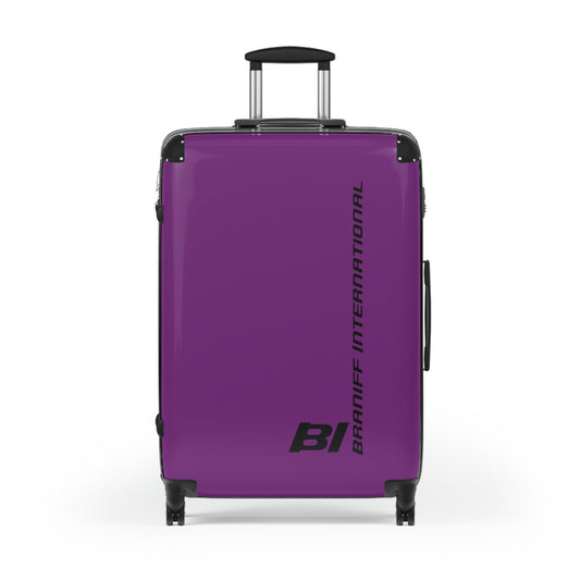 Braniff Ultra Space Jet Luggage Suitcase Braniff Alexander Girard Design End of the Plain Plane 1965 1967 Purple