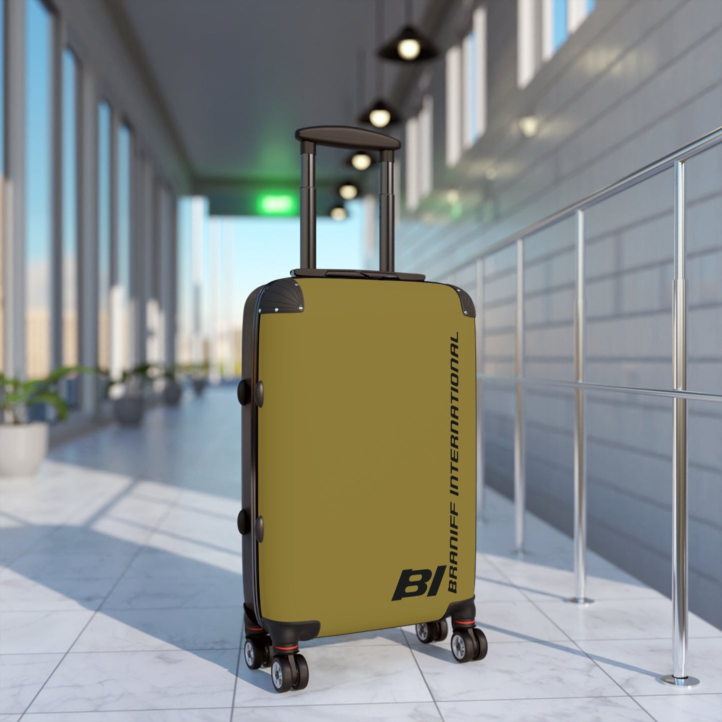 Braniff Ultra Space Jet Luggage Suitcase Braniff Alexander Girard Design End of the Plain Plane 1965 1967 Ochre