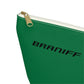 Braniff End of the Plain Bag Accessory Toiletry Makeup Travel Pouch Luggage with T-bottom Panagra Green