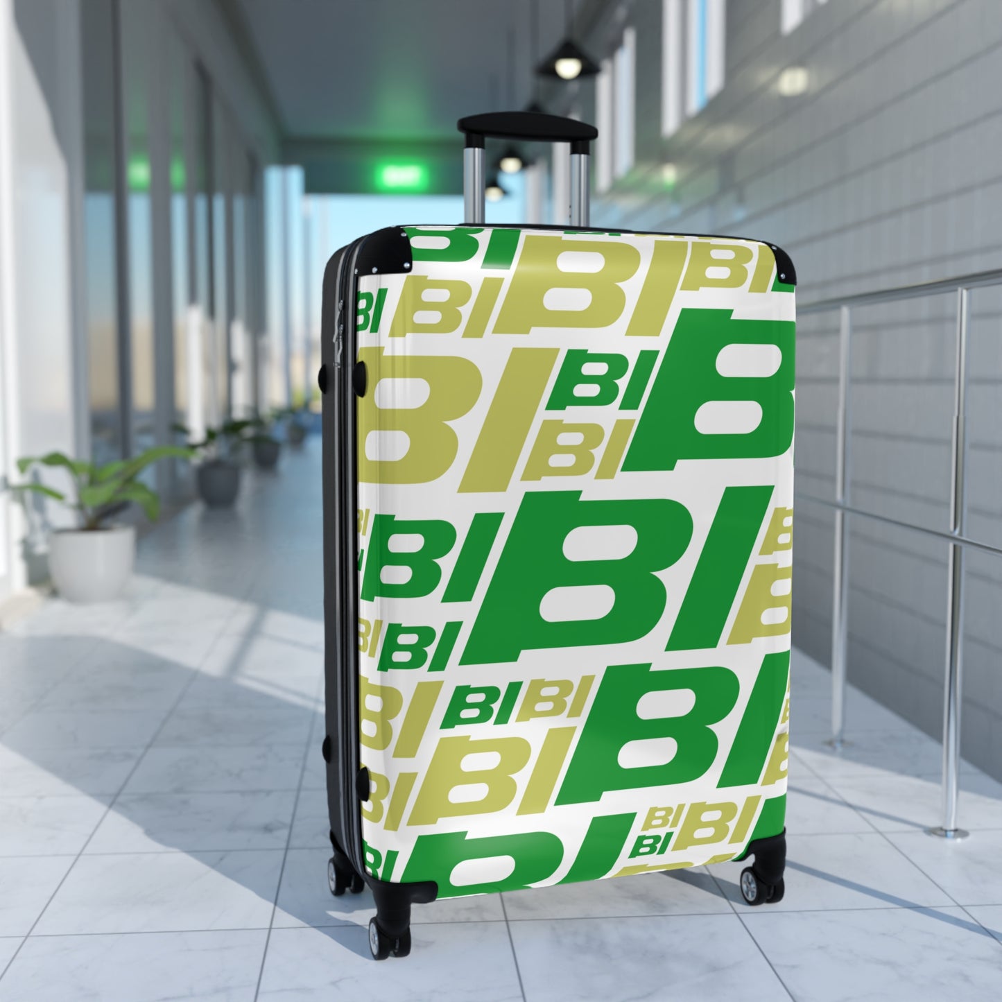 Braniff Ultra Space Jet Luggage Suitcase BI Logo Multi Two Tone 1971